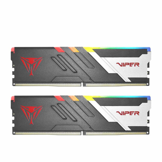 Patriot Memory Viper Venom RGB DDR5 RAM 32GB (2X16GB) 6400MHz CL32 1.4v UDIMM Desktop Gaming Memory Kit Compatible with Intel XMP - PVVR532G640C32K